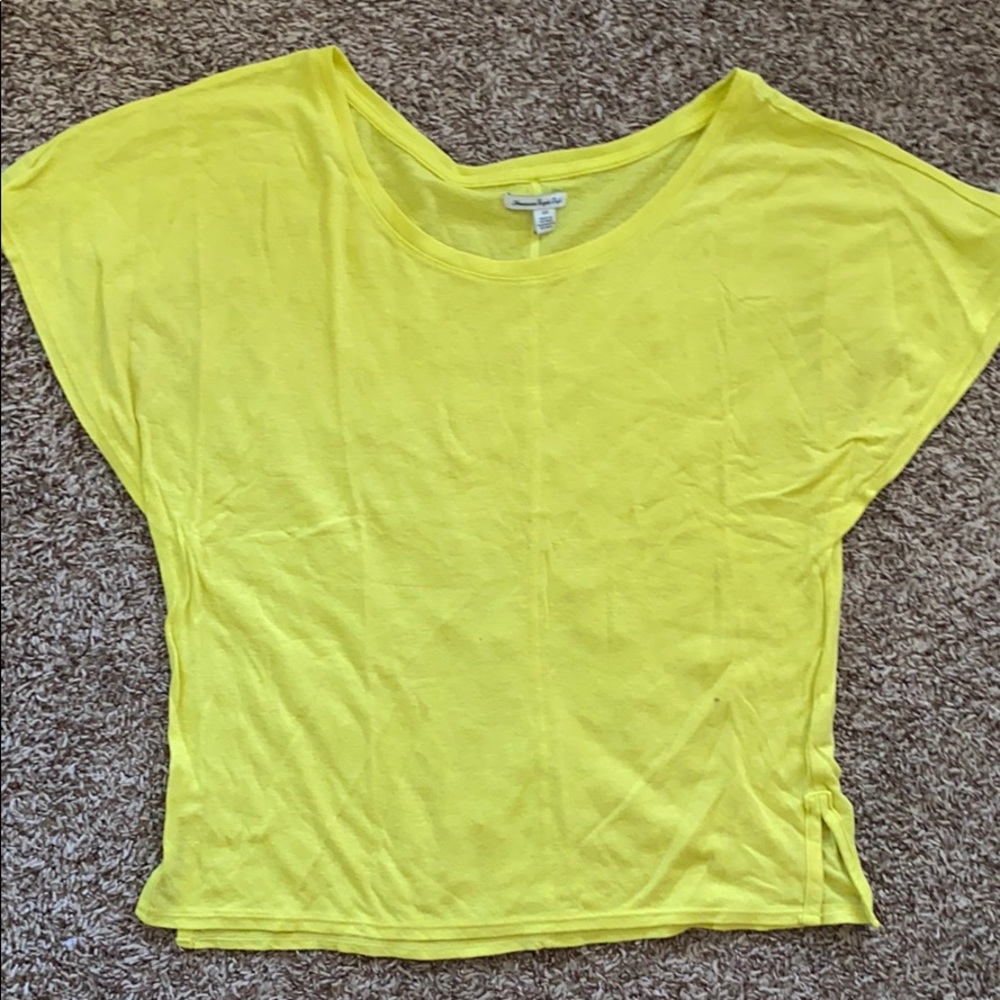 American Eagle Neon Yellow Tee